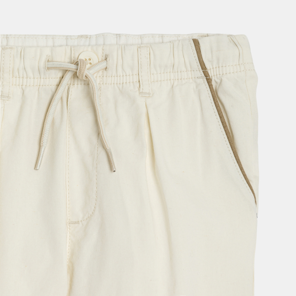 بنطلون بقصّة جزرة من الصوف بخصر مطاطي للأولاد